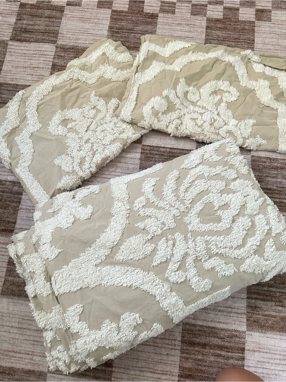 Madison Park Beige Duvet Set